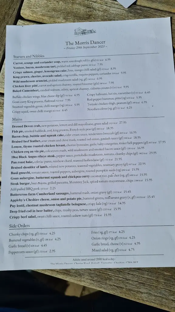 Menu_The Morris Dancer_Kelsall_image_3