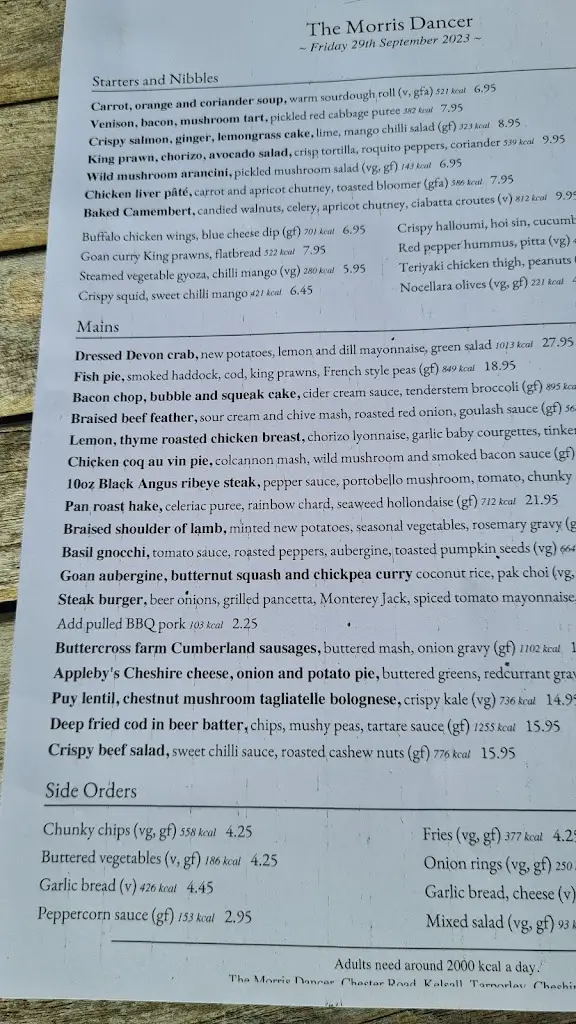 Menu_The Morris Dancer_Kelsall_image_4