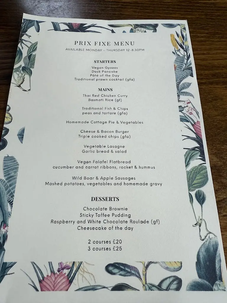 Menu_The Railway Tavern Kelvedon_Kelvedon_immagine_1