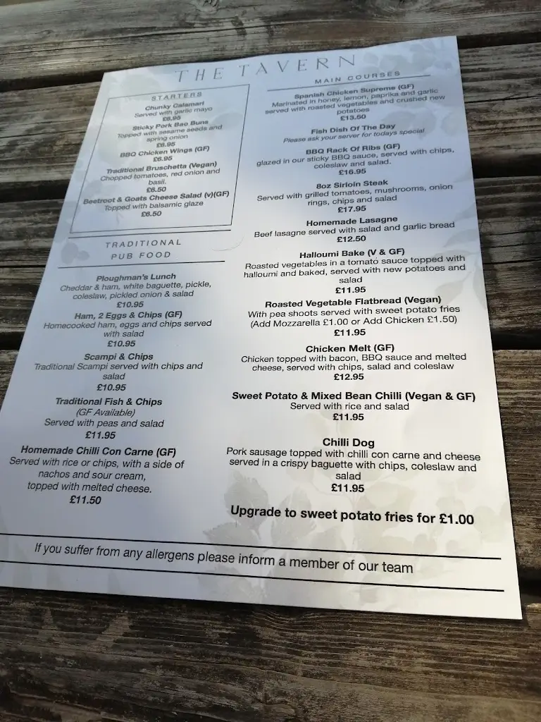 Menu_The Railway Tavern Kelvedon_Kelvedon_immagine_4