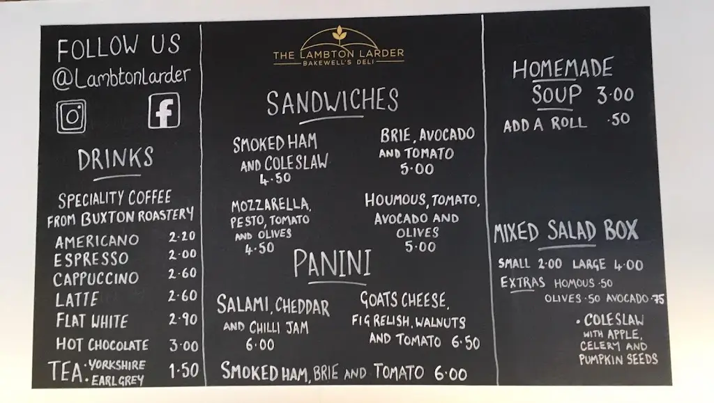 Menu_The Lambton Larder_Bakewell_image_2