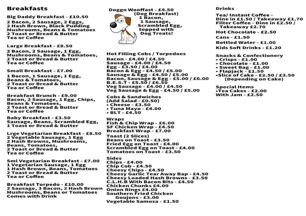 Menu_The Roadside Cafe Kegworth_Kegworth_image_3