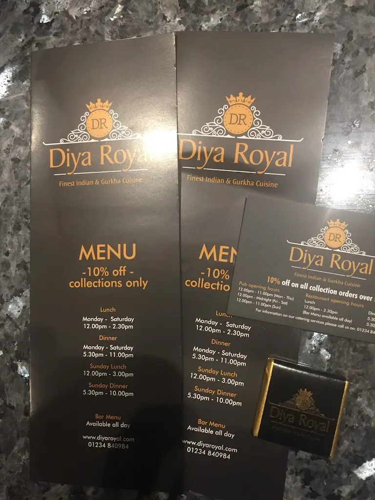Menu_Diya Royal_Kempston Hardwick_image_1