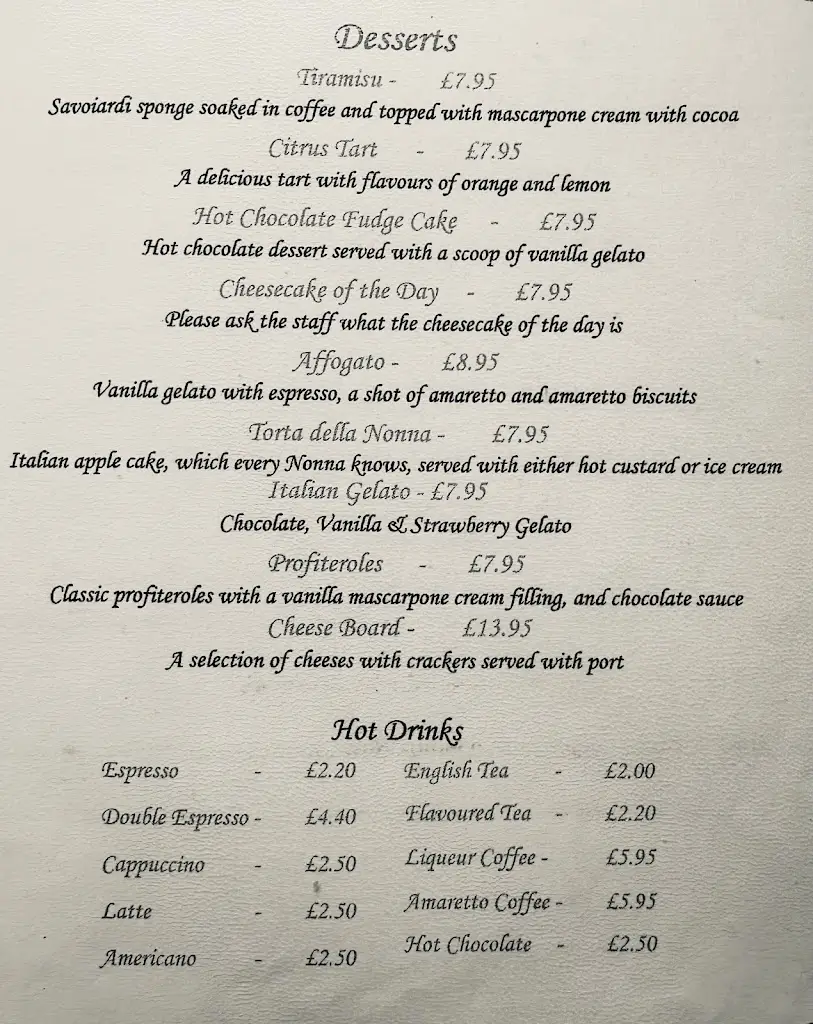 Menu_La Stalla Italian restaurant in Solihull_Balsall Common_image_1