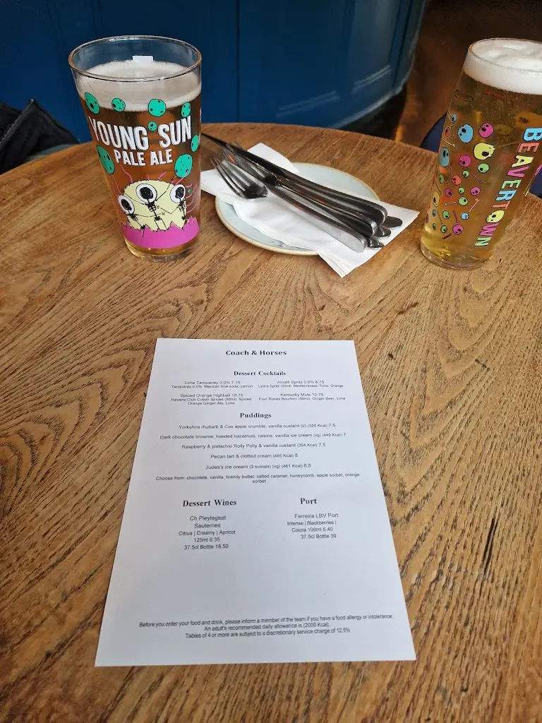 Menu_Coach & Horses_Isleworth_immagine_3