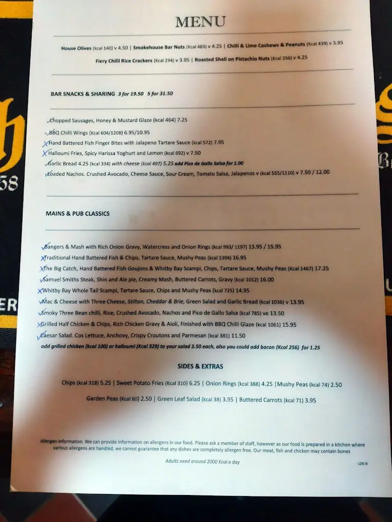 Menu_Town Wharf_Isleworth_immagine_2