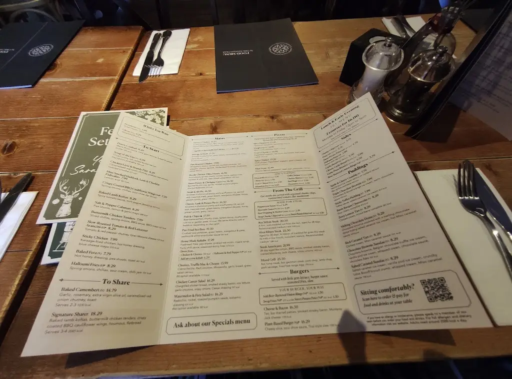 Menu_Ye Olde Saracen's Head_Balsall Common_image_3