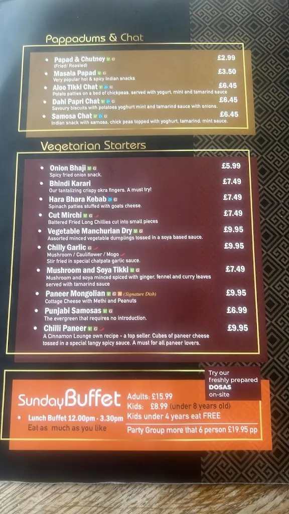 Menu_Cinnamon Lounge - Indian Restaurant Isleworth_Isleworth_image_4