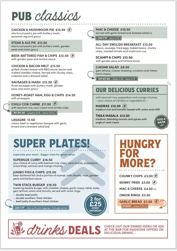 Menu_King William IV Pub_Kempston_image_2