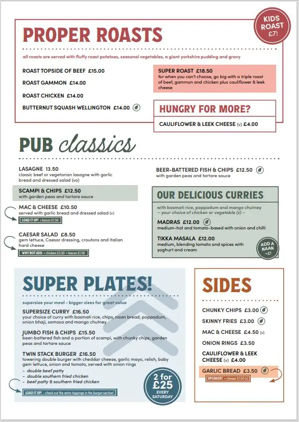 Menu_King William IV Pub_Kempston_image_3