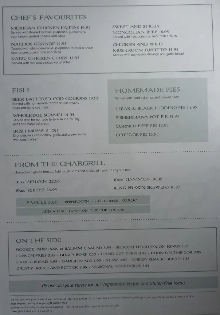 Menu_The Green Tree 1727_Kelloe_image_1