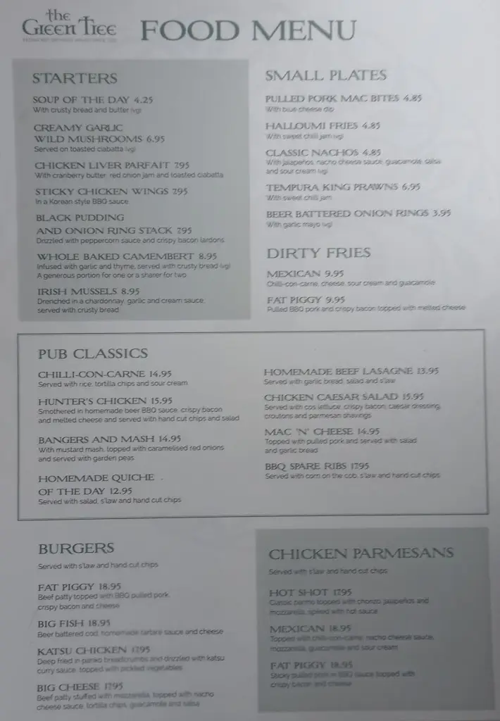Menu_The Green Tree 1727_Kelloe_image_4