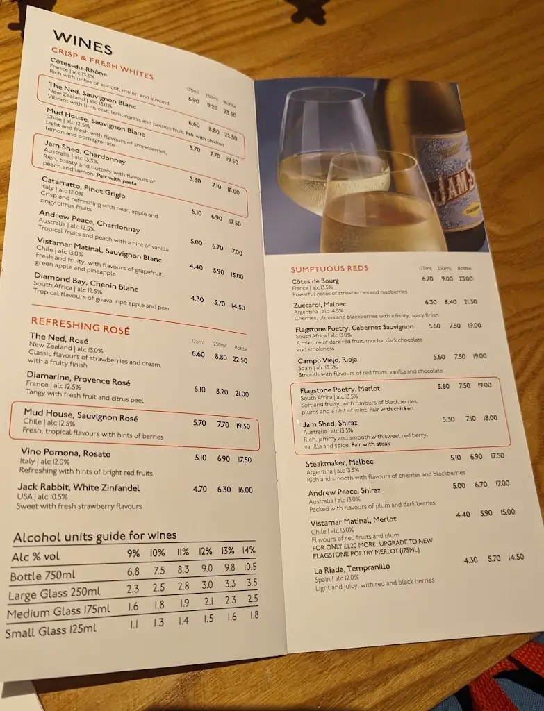 Menu_George In The Tree Beefeater_Balsall Common_image_1