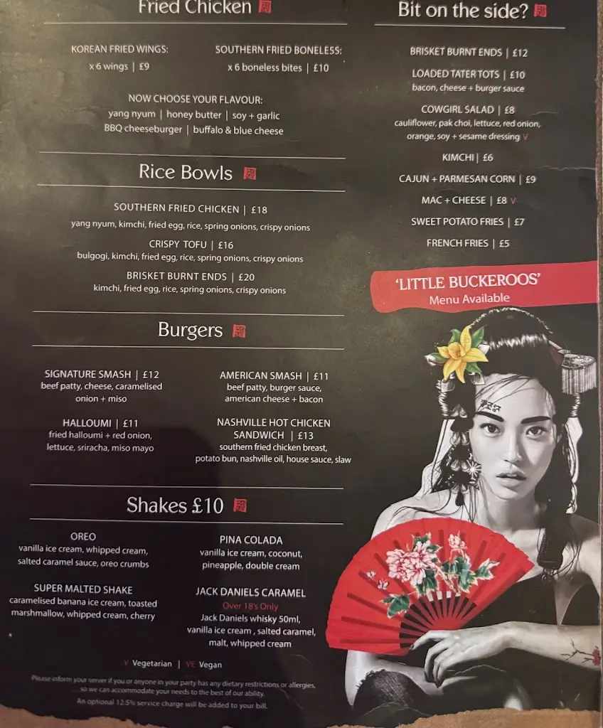 Menü_The Korean Cowgirl, Riverside_Kent_Bild_2