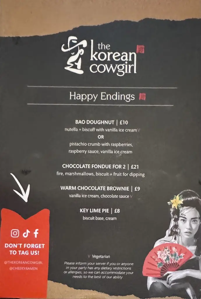 Menü_The Korean Cowgirl, Riverside_Kent_Bild_3