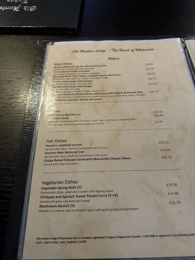 Menu_Old Hunters Lodge_Kensworth_image_2