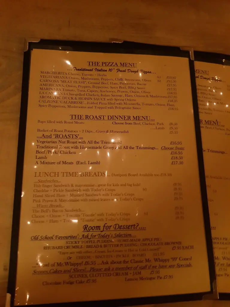 Menu_The Bell_Kensworth_image_1