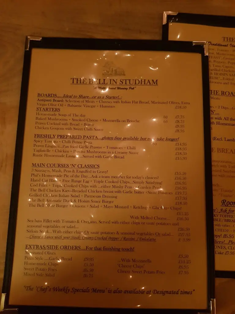 Menu_The Bell_Kensworth_image_2