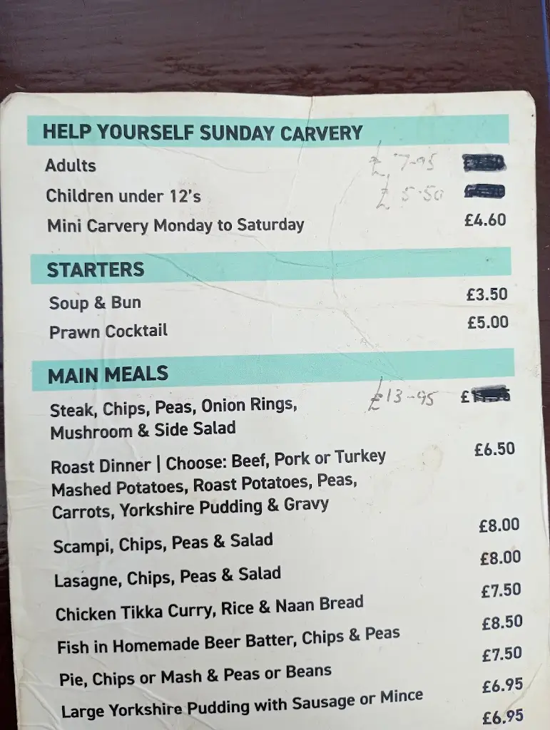 Menu_The Boat House_Ingoldmells_image_1