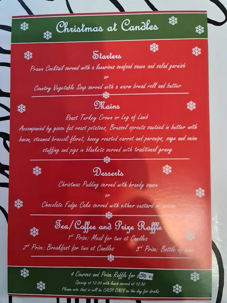 Menu_Candles Restaurant_Ingoldmells_imagen_2