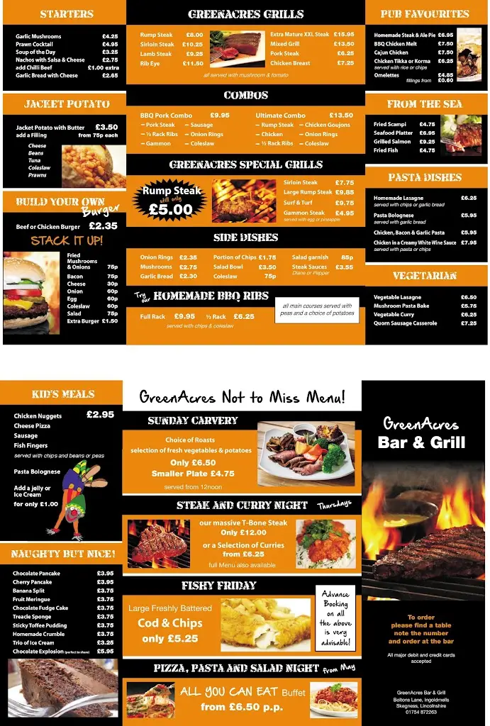 Menu_Greenacres Bar & Restaurant_Ingoldmells_image_2