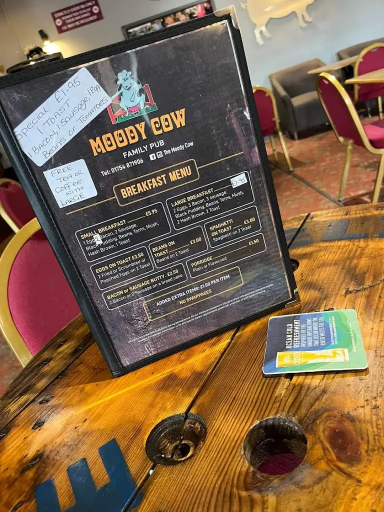 Menu_The Moody Cow_Ingoldmells_image_1