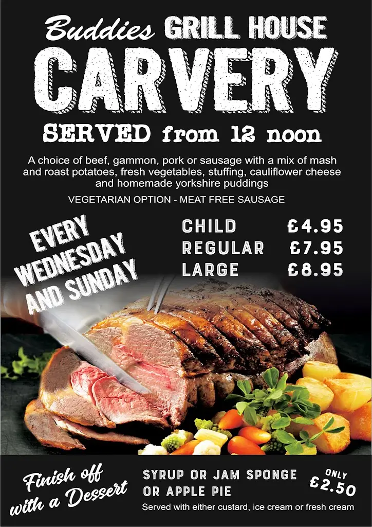 Menu_Buddies Family Showbar & Grill House_Ingoldmells_image_3