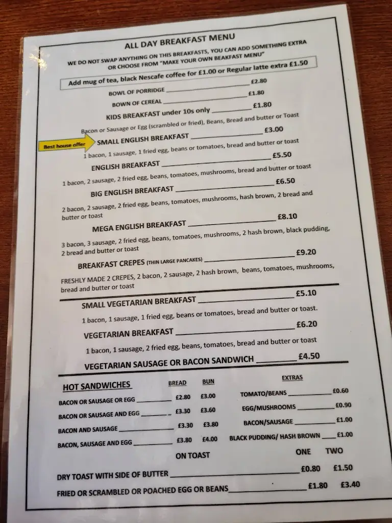 Menu_Classic Coffee Shop_Ingoldmells_image_2