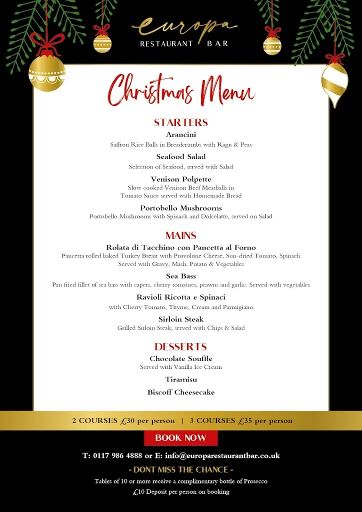 Menu_Europa Restaurant_Keynsham_image_1