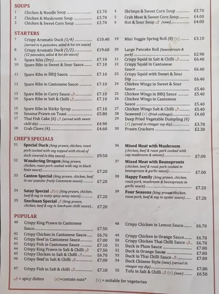 Menu_Oriental Express_Balsall Common_image_3