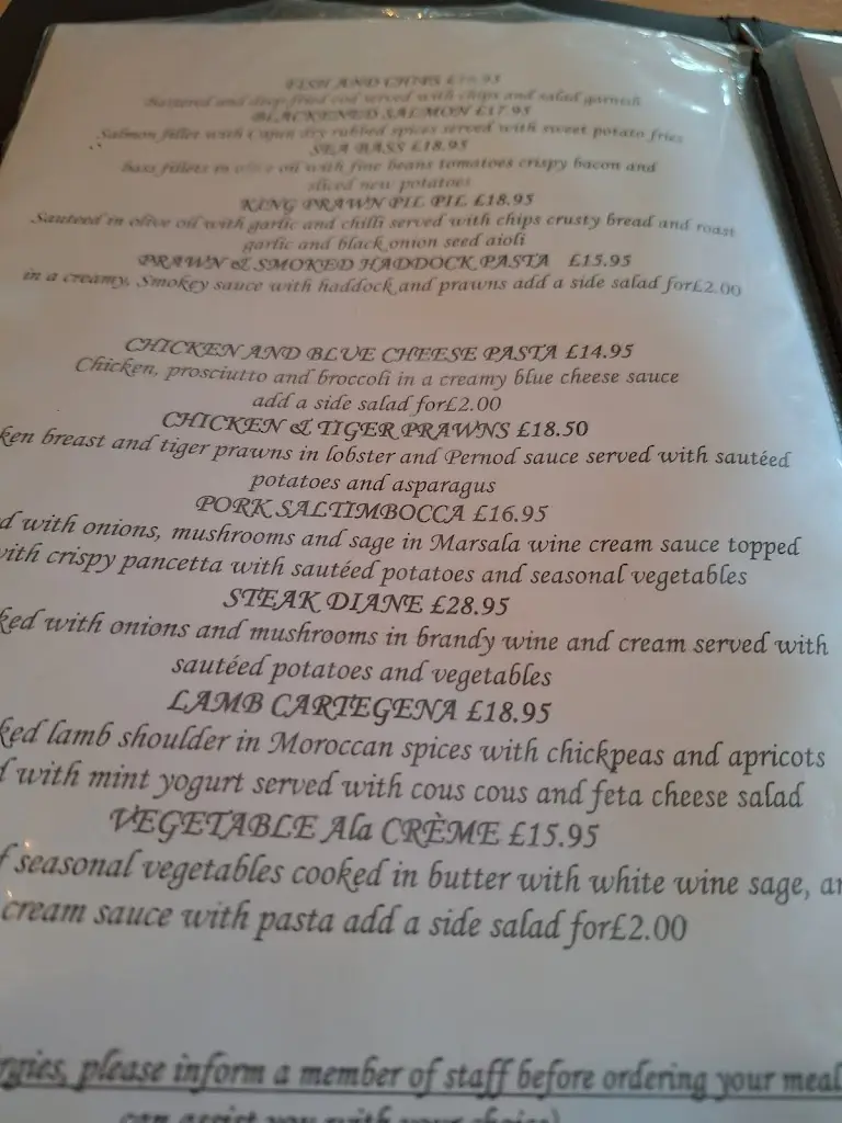 Menu_The Waterfront_Kessingland_image_2