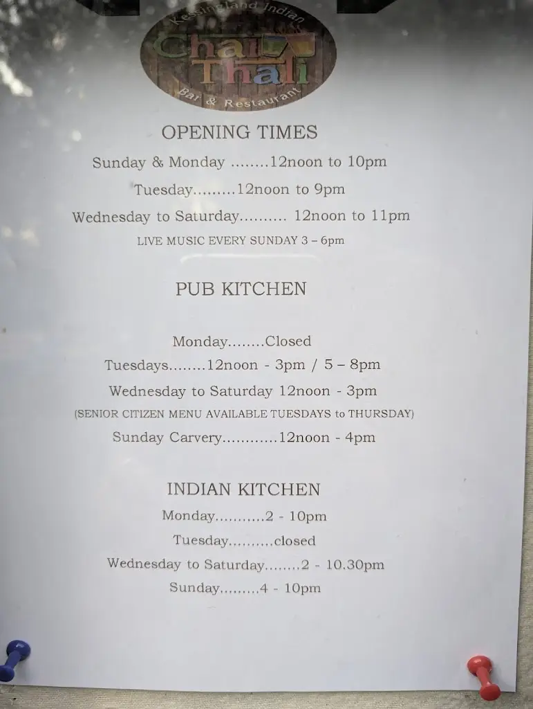 Menu_Livingstones Freehouse_Kessingland_immagine_2