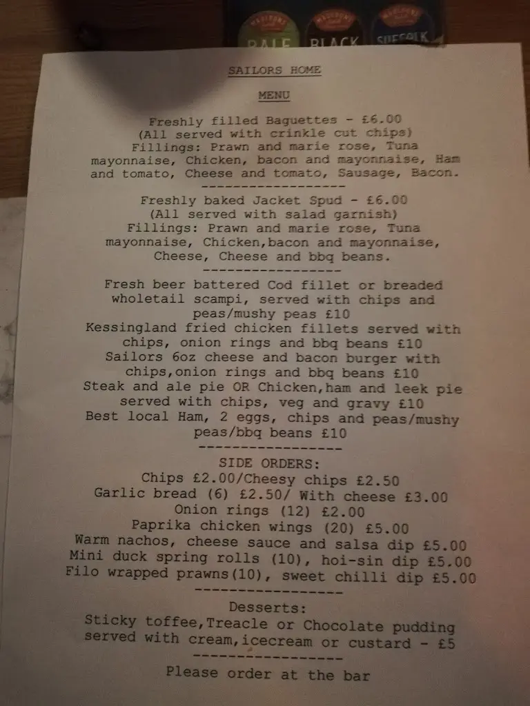 Menu_Sailors Home_Kessingland_image_2