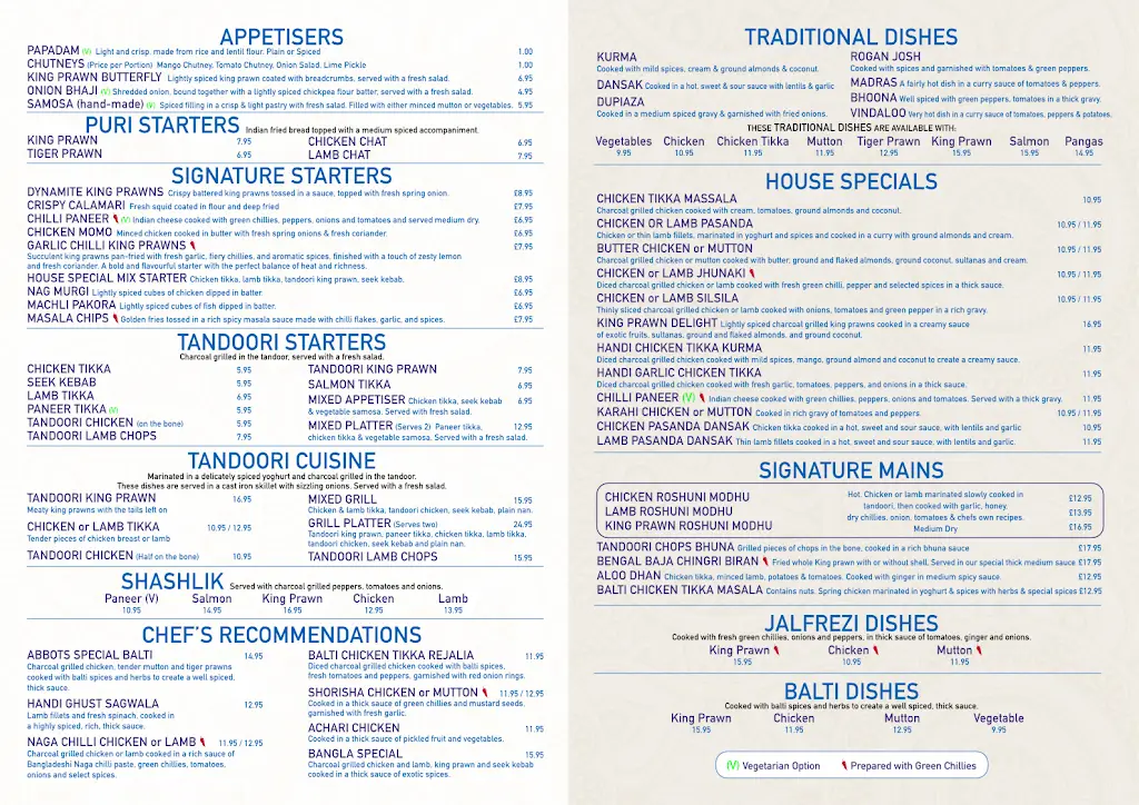 Menu_Abbots Tandoori_Abbots Langley_immagine_1