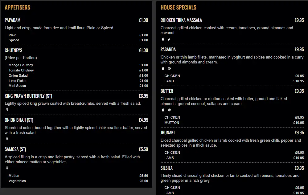 Menu_Abbots Tandoori_Abbots Langley_immagine_3