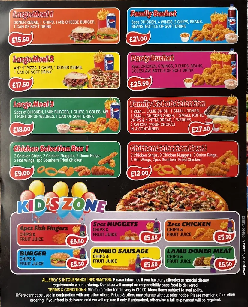 Menu_Kessingland Pizza & Kebab_Kessingland_immagine_1