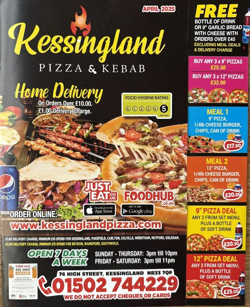 Menu_Kessingland Pizza & Kebab_Kessingland_immagine_4