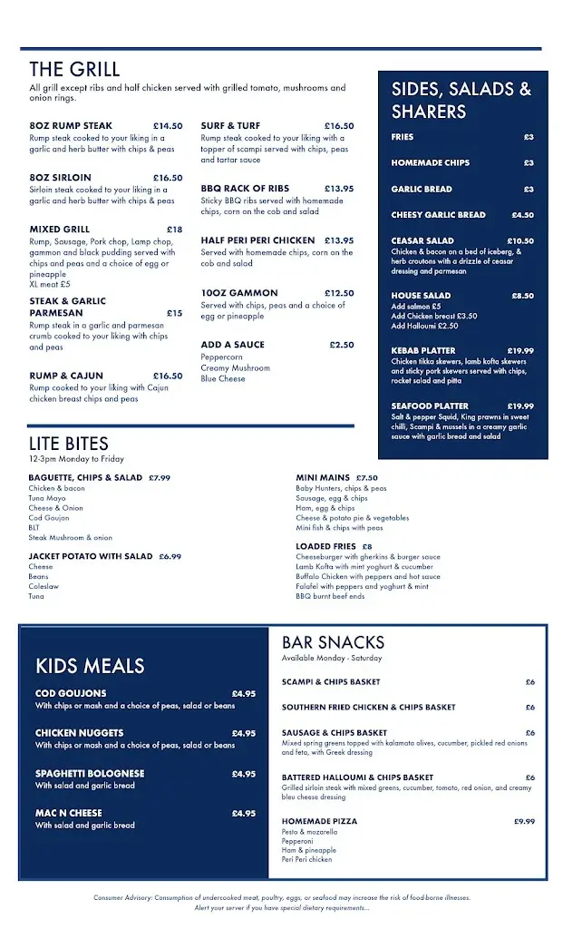 Menu_The Cavalier_Kidderminster_image_4