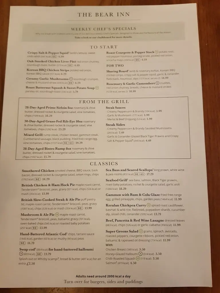 Menu_Bear Inn_Balsall Common_image_3