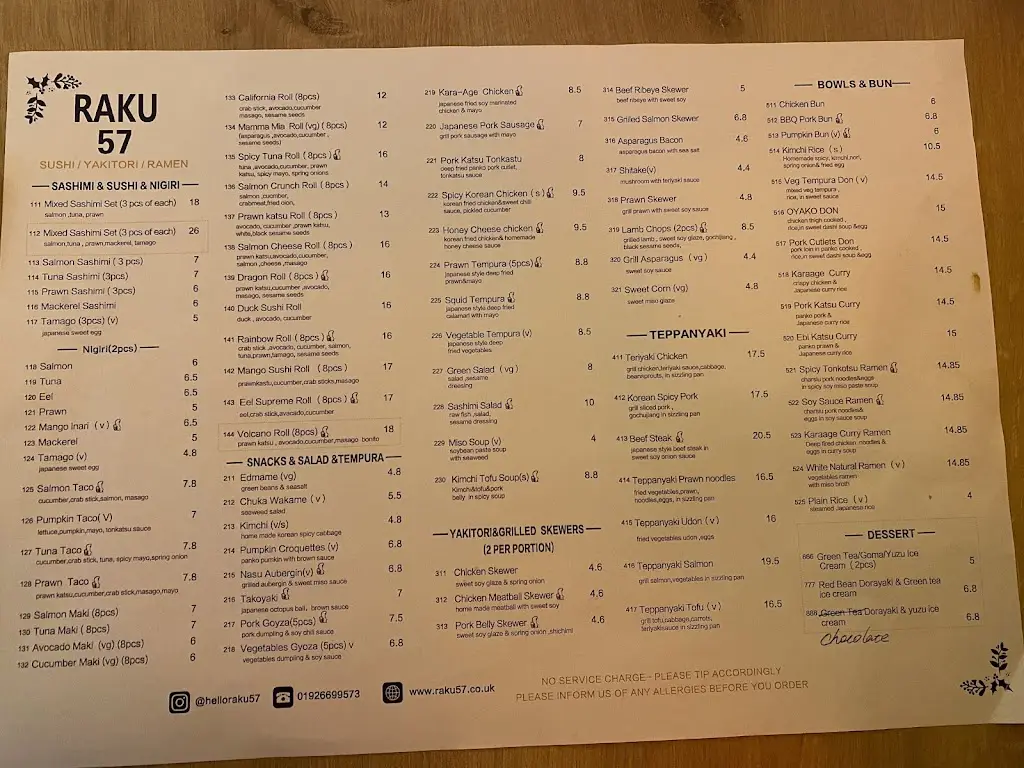 Menu_Raku57_Kenilworth_immagine_1