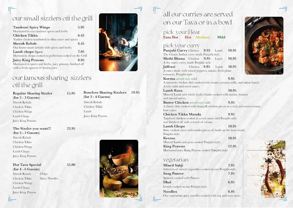 Hot Tava Grill and Sizzler restaurant in Kenilworth