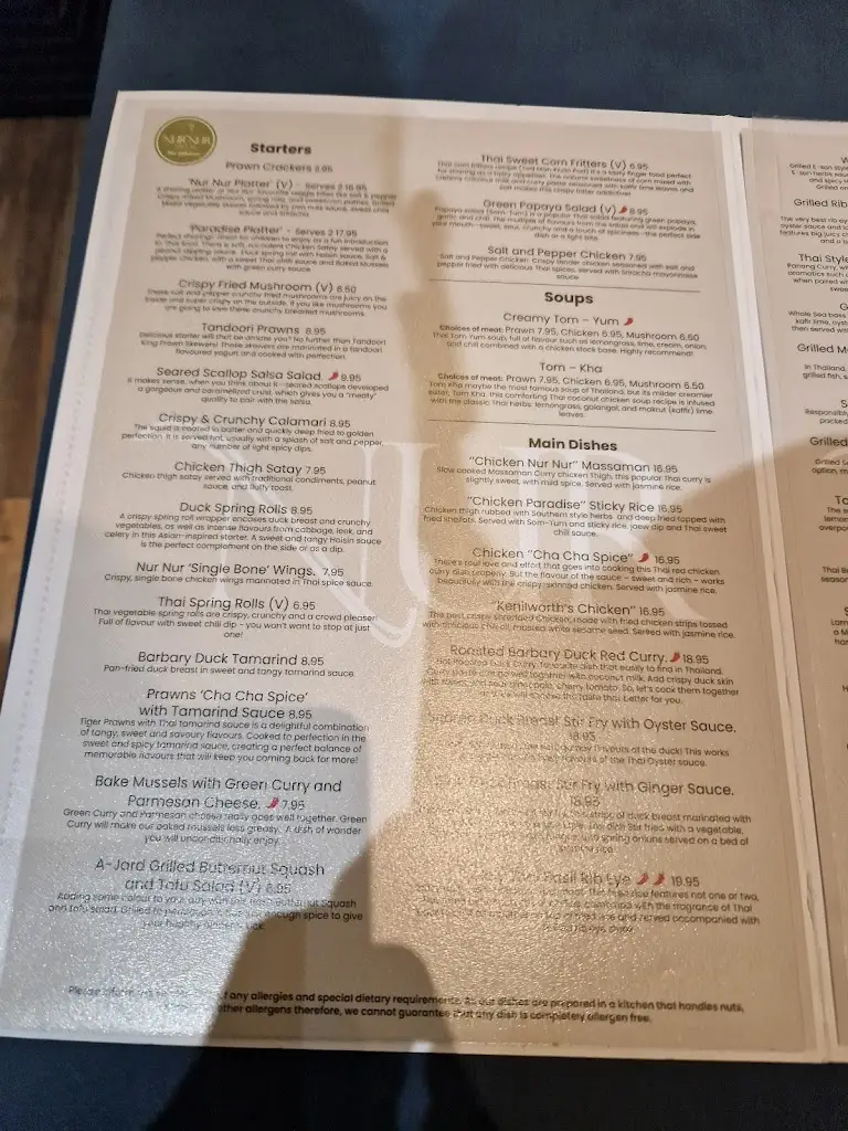 Menu_Nur Nur Paradise_Kenilworth_image_2