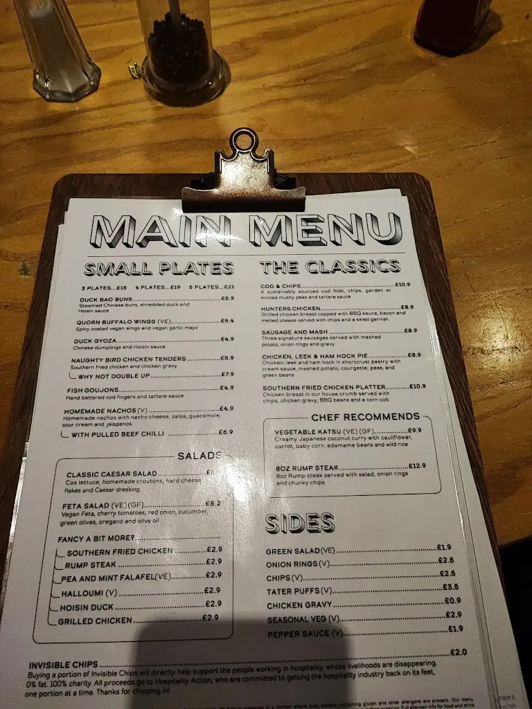 Menu_The Fox_Bar Hill_image_2