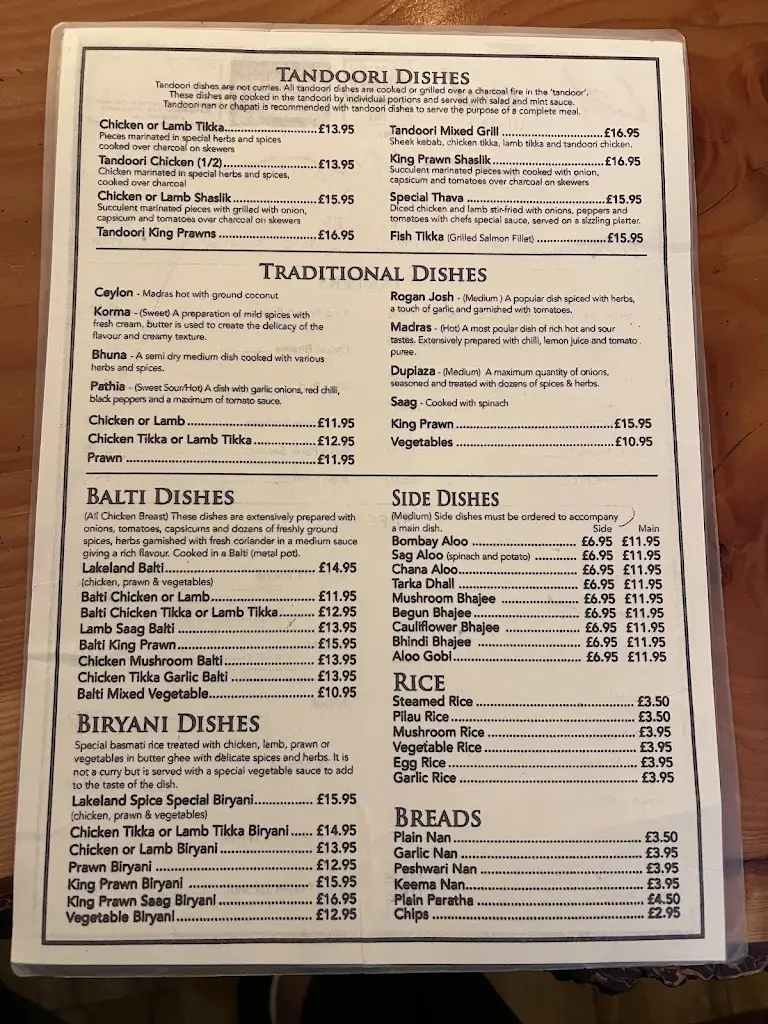 Menu_Lakeland Spice Cuisine_Keswick_immagine_4