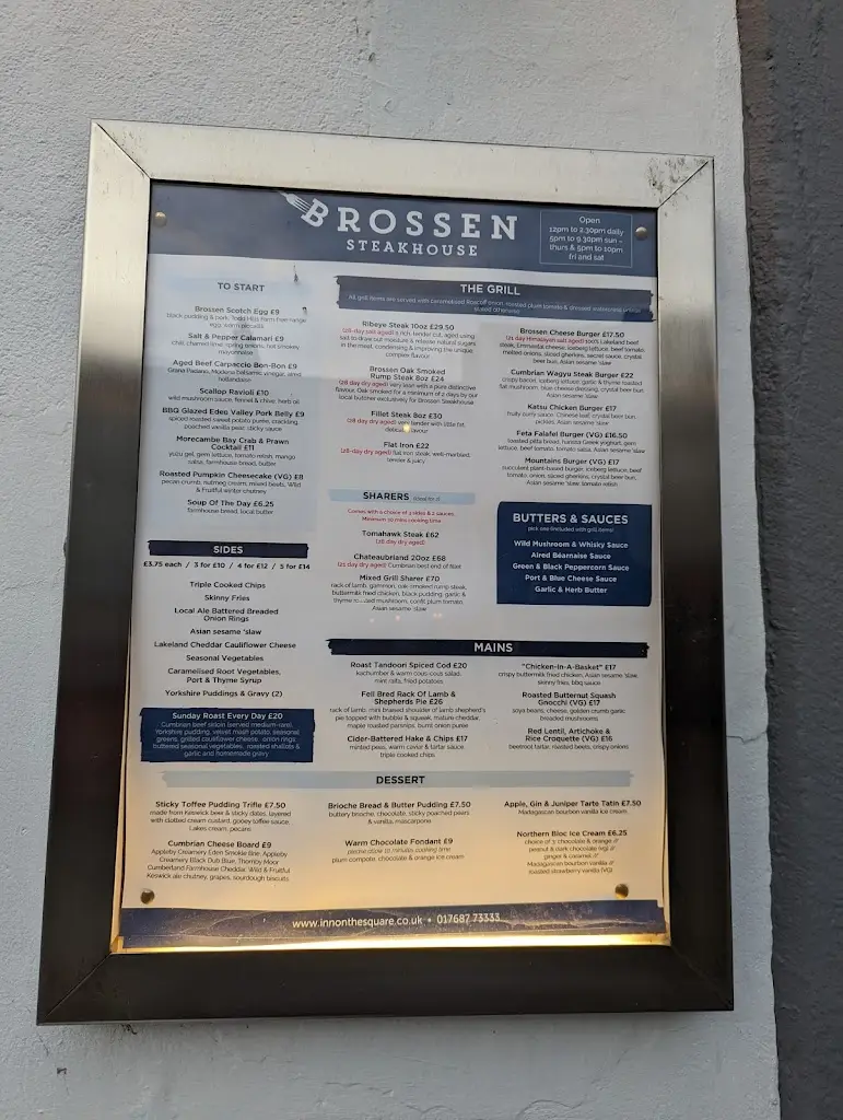Menu_Brossen Steakhouse_Keswick_image_1