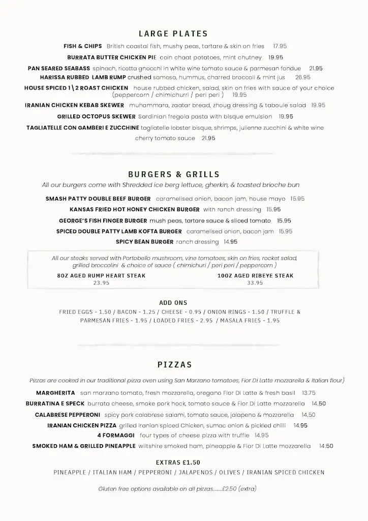 Menu_The George at Kilsby_Kilsby_image_1