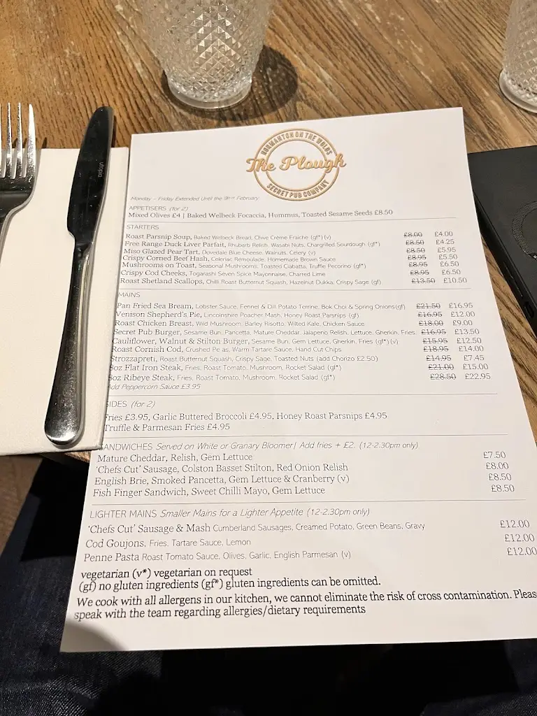Menu_The Plough At Normanton_Keyworth_image_2