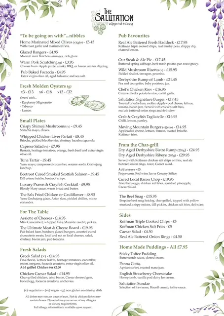 Menu_The Salutation_Keyworth_image_1
