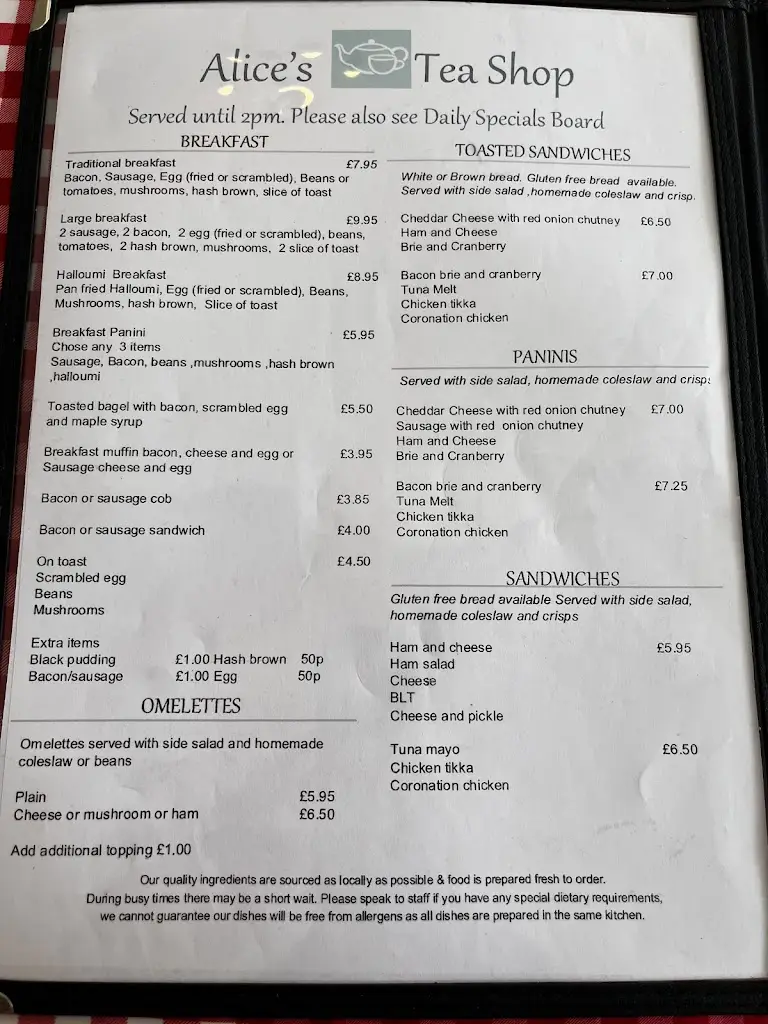 Menu_Alice's Tea Shop_Keyworth_image_2