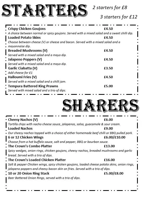 Menu_The Crown, Killamarsh, Sheffield, S21 1AB_Killamarsh_image_4